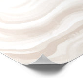 Beiger Marmor mit Glitzer Poster (Ecke)