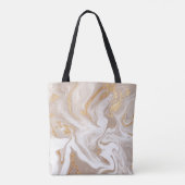 Beiger Marmor mit Glitzer Tasche (Rückseite)