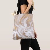Beiger Marmor mit Glitzer Tasche (Von Nahem)