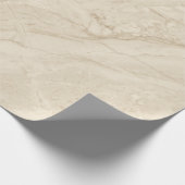 Beiger Marmor Subtile Elegante Moderne Optik Geschenkpapier (Ecke)