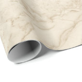 Beiger Marmor Subtile Elegante Moderne Optik Geschenkpapier (Rolleneckpunkt)