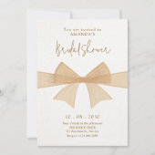 Beiges Brautparty Einladung (Vorderseite)