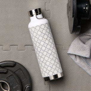 Beiges islamisches geometrisches Muster Trinkflasche