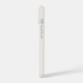Beiges modernes Monogramm Name iPhone 15 Hülle (Linke Seite)
