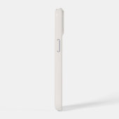 Beiges modernes Monogramm Name iPhone 15 Hülle (Rechte Seite)