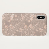 Beiges Muster Case-Mate iPhone Hülle (Rückseite (Horizontal))