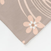 Beiges Muster Fleecedecke (Ecke)