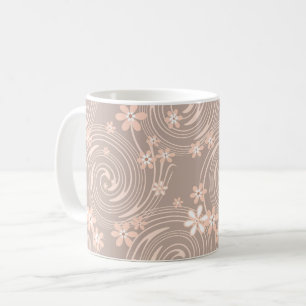 Beiges Muster Kaffeetasse