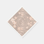 Beiges Muster Serviette (Ecke)