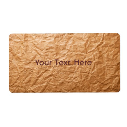 Beiges zerknittertes Papier (Vorne)