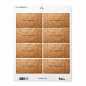 Beiges zerknittertes Papier (Vorne)