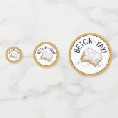 Beign-Yay! New Orleans NOLA Beignet Pastry Feinsch Konfetti (Vorderseiten)