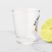 Beign-Yay! New Orleans NOLA Beignet Pastry Feinsch Schnapsglas (Links)