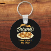 Beignet New Orleans French Quarter Schlüsselanhänger (Vorderseite)