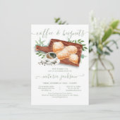 Beignets & Coffee-Board-Brautparty Einladung (Stehend Vorderseite)