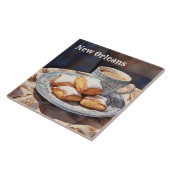 Beignets New Orleans Cuisine Baked Dessert Kitchen Fliese (Seite)