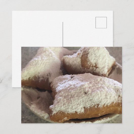 Beignets (New Orleans, LA) Postkarte (Vorne/Hinten)