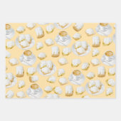 Beignets und Kaffeepapier Geschenkpapier Set (Vorderseite)
