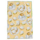 Beignets und Kaffeepapier Mittlere Geschenktüte (Vorderseite)