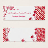 Beiheftetiketten für Wellness-Center-Geschenke, Bl (Vorne & Hinten)