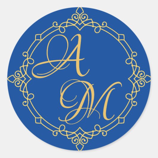 Beiheftsticker für Hochzeitsfeiern Runder Aufkleber (Vorderseite)