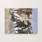 Beihilfe für einen Kameraden 1890 Frederic Remingt Puzzle (Horizontal)