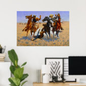 Beihilfe für einen Kameraden Frederic Remington 18 Poster (Heimbüro)