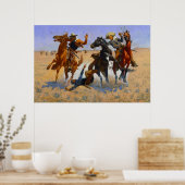 Beihilfe für einen Kameraden Frederic Remington 18 Poster (Küche)