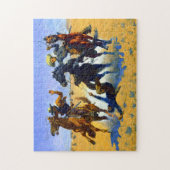 Beihilfe für einen Kameraden Frederic Remington 18 Puzzle (Vertikal)