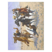 Beihilfe für einen Kameraden Frederic Remington 18 Tischdecke (Vorderseite)