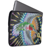 Beija Flor ("Blumen-Mund") Kolibri-Malerei Laptopschutzhülle (Vorne Rechts)