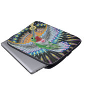 Beija Flor ("Blumen-Mund") Kolibri-Malerei Laptopschutzhülle (Vorne Knopf)