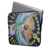 Beija Flor ("Blumen-Mund") Kolibri-Malerei Laptopschutzhülle (Vorderseite Links)