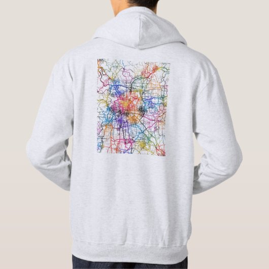 Beijing China City Map Hoodie (Rückseite)