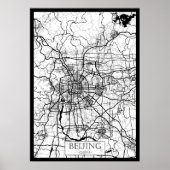 Beijing China Map Poster (Vorne)