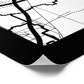 Beijing China Map Poster (Ecke)