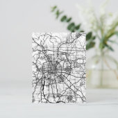 Beijing China Map Postkarte (Stehend Vorderseite)