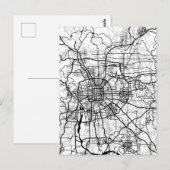 Beijing China Map Postkarte (Vorne/Hinten)