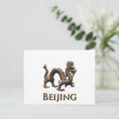 BEIJING Dragon Postkarte (Stehend Vorderseite)