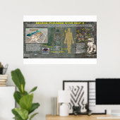 Beijing Pleiades Muster 2 Poster (Heimbüro)