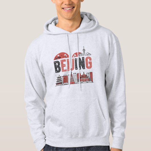Beijing Skyline Hoodie (Vorderseite)