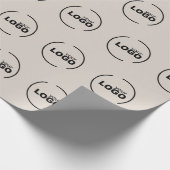 Beilage für berufliche, moderne Firmenlogos Geschenkpapier (Ecke)