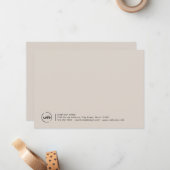 Beilage für berufliche, moderne Firmenlogos Mitteilungskarte (Vorderseite/Rückseite Beispiel)