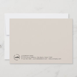 Beilage für berufliche, moderne Firmenlogos Mitteilungskarte