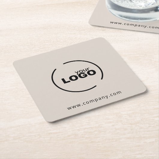 Beilage für berufliche, moderne Firmenlogos Rechteckiger Pappuntersetzer (angewinkelt)
