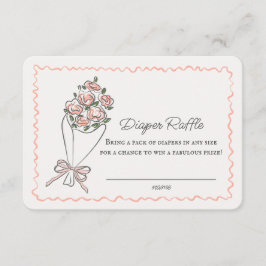 Beilage für das Blumenmuster auf der rosa Blume Begleitkarte