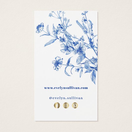 Beilage für die blaue Wildblumen (Rückseite)