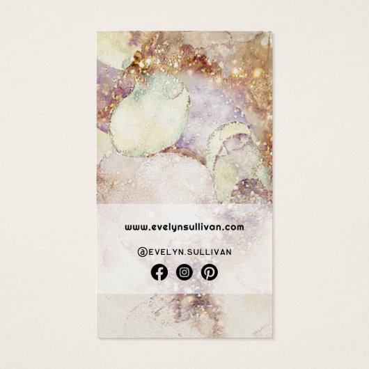 Beilage für Farbe und Goldfolie (Rückseite)