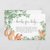 Beilage für Holztiere: White Books Request Card Begleitkarte (Vorne/Hinten)