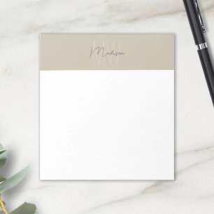 Beilage für Monogramm-Logos Moderne Minimalistisch Notizblock